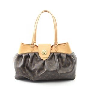 Louis Vuitton Botie Shoulder Bag Canvas Leather Monogram Brown